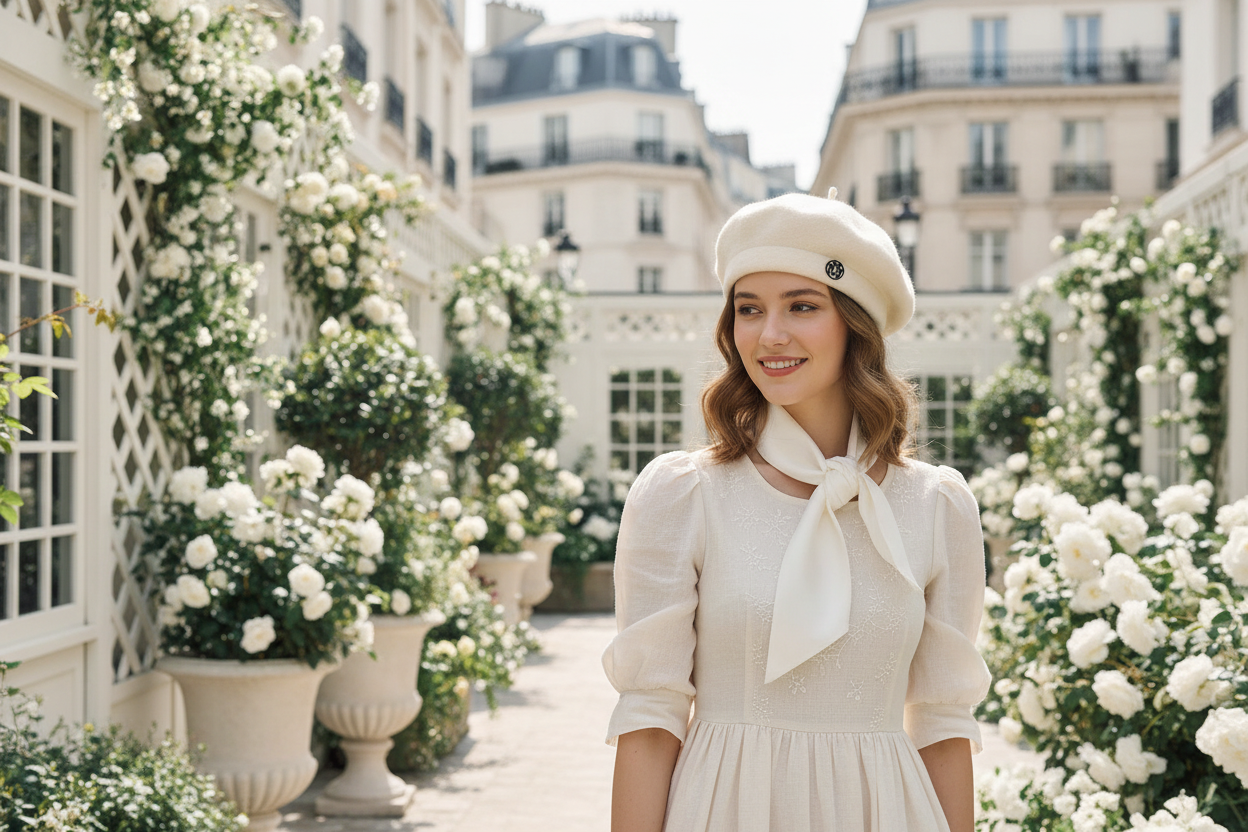 Hero Banner - Cream Wool Beret
